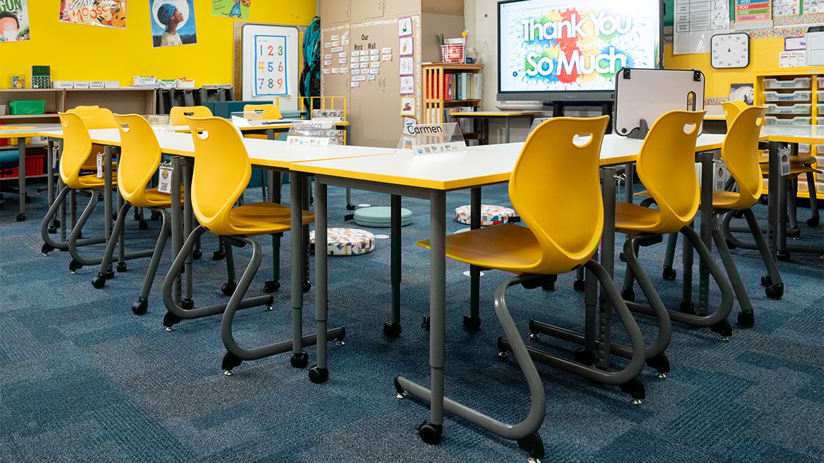 Woodway Elementary classroom with Intellect Wave Chairs