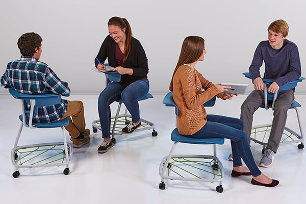 Ruckus Stack Chair with Bookrack