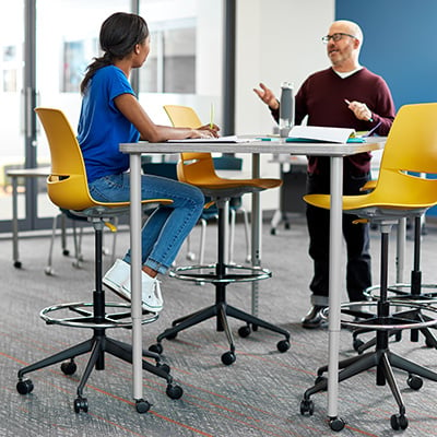 LimeLite Task Stools