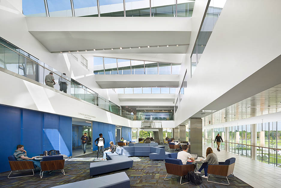 #4: Central building areas are primary spaces for collaboration, communication and interaction.