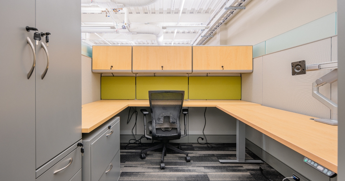 Universal Overhead Desk Cabinets, Shelves, & Bookcase Storage