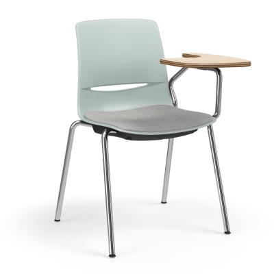 LimeLite Stack Chair with Tablet Arm 