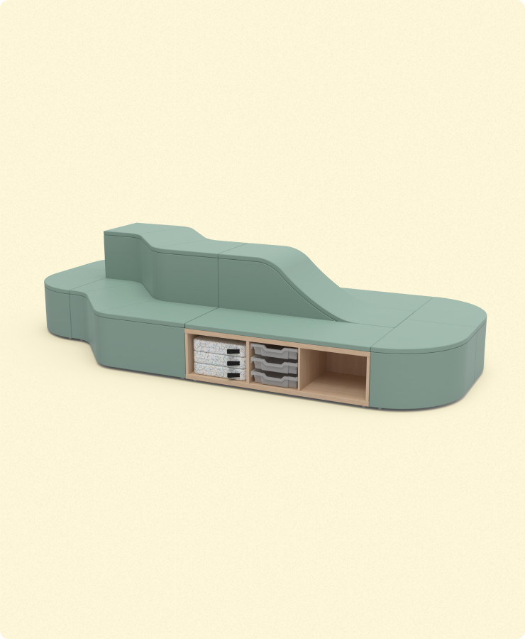 Clamber Tiered Seating Storage