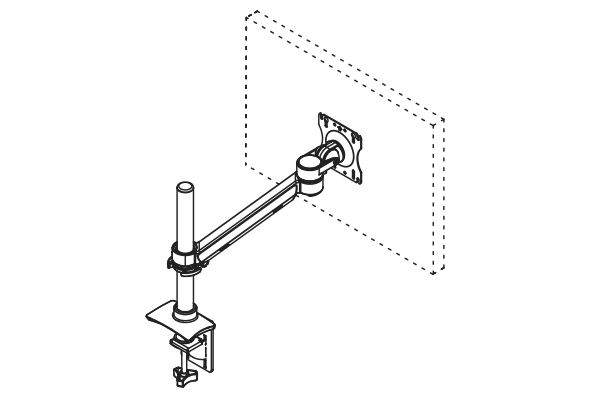 Single Screen - Single Extension Arm