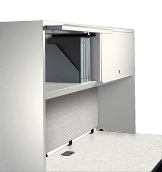 View full image of 700 Series Desk Steel Overhead Storage